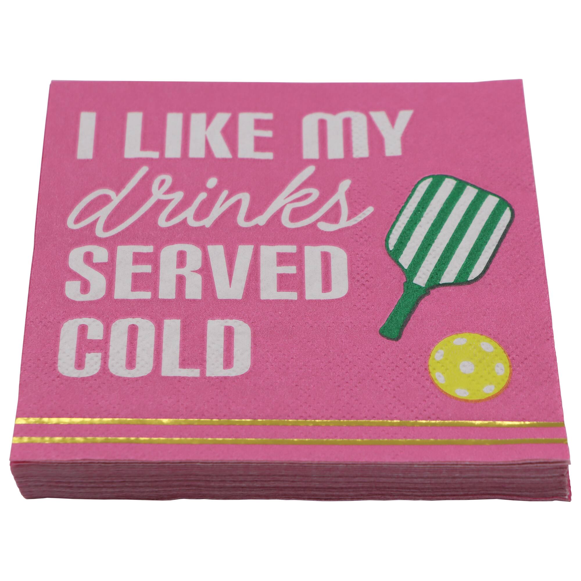 Cocktail Court Drinks Served Cold Paper Beverage Napkins, 20ct. by Celebrate It™